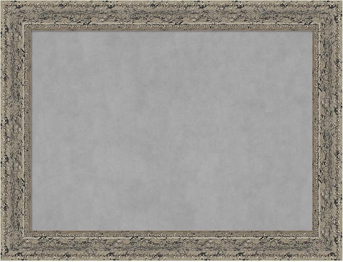 Amanti Art Silver Framed Magnetic Board 25x33 Medium Vision Board by AmantiArt