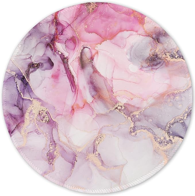 ITNRSIIET Round Mouse Pad with Stitched Edge Premium-Textured Waterproof by +ITNRSIIET