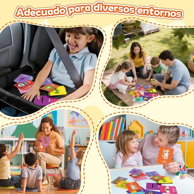 Toddler Spanish Learning Flash Cards, Sight Words, Learn Spanish - Image 6