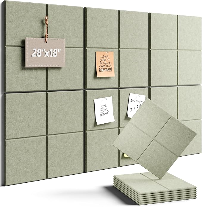 Felt Bulletin Board Tiles -28"x18" Cork Board Alternative by FLUXYNARA