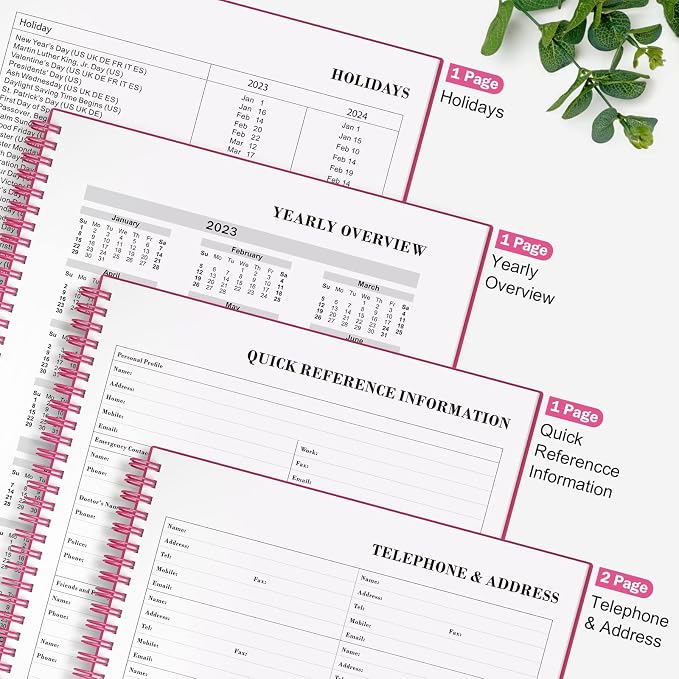 Planner Undated, Asten Daily Planner Agenda - Image 4