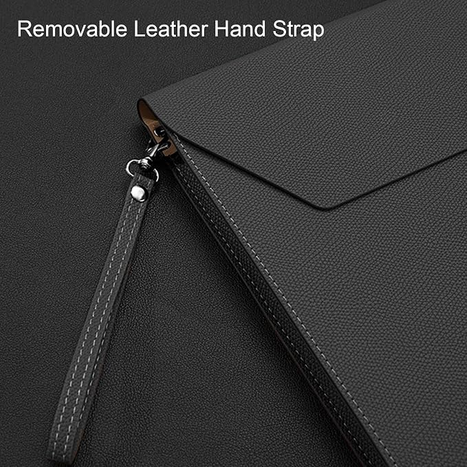 VANRA Expanding File Folder Organizer PU Leather Document Holder File Pocket - Image 4