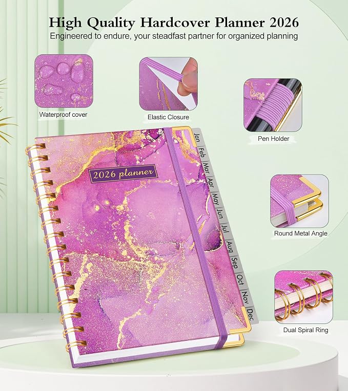 2026 Planner, Hardcover Weekly and Monthly Planner, January 2026 - Image 6
