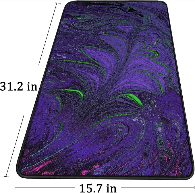 Large Mouse Pad with Stitched Edges, Durable Non-Slip Natural Rubber Base - Image 6