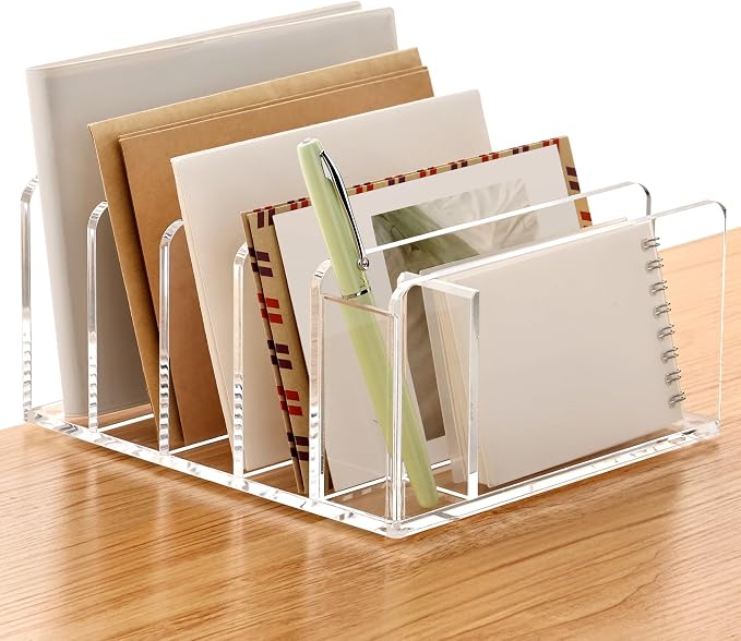 SANRUI Acrylic Mail Sorter Desktop Organizer - Image 9