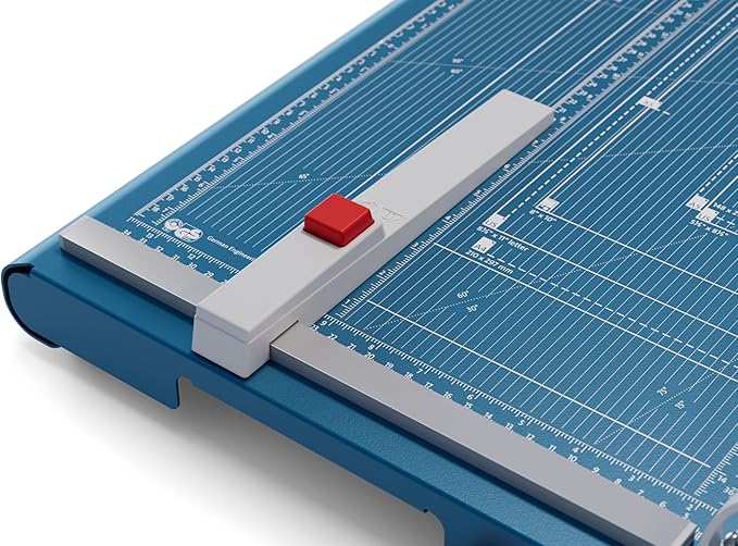 Dahle 565 Premium Guillotine Trimmer, 15" Cut Length, 35 Sheet Capacity, Self-Sharpening Blade, Automatic Clamp, w/Safety Guard-DeskLoop Office