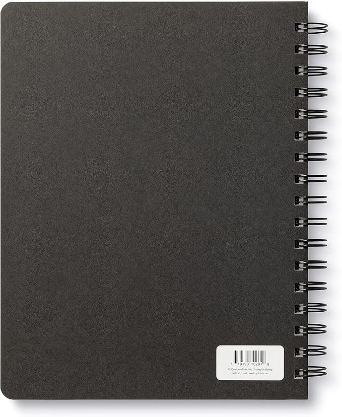 Compendium Spiral Notebook - Wild at Heart — A Designer Spiral Notebook with 192 Lined Pages, College Ruled, 7.5”W x 9.25”H-DeskLoop Office