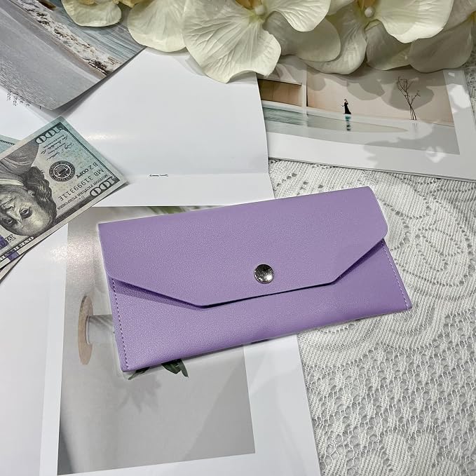 Pu Leather Cash Envelope Wallet - Image 6