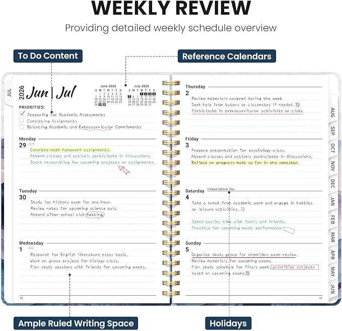 Planner 2026-2027, Monthly and Weekly Academic Planner July 2026 - Image 3