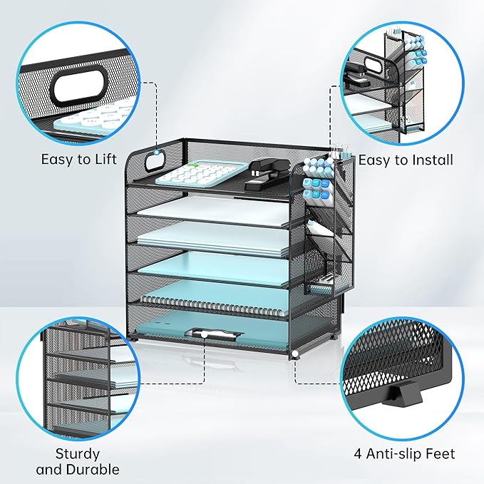 SUPEASY 6 Tier Desk Organizer - Image 3