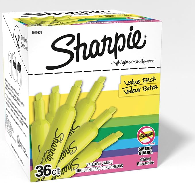 Sharpie Tank Highlighters, Chisel Tip, Essential Office & School Supplies - Image 8