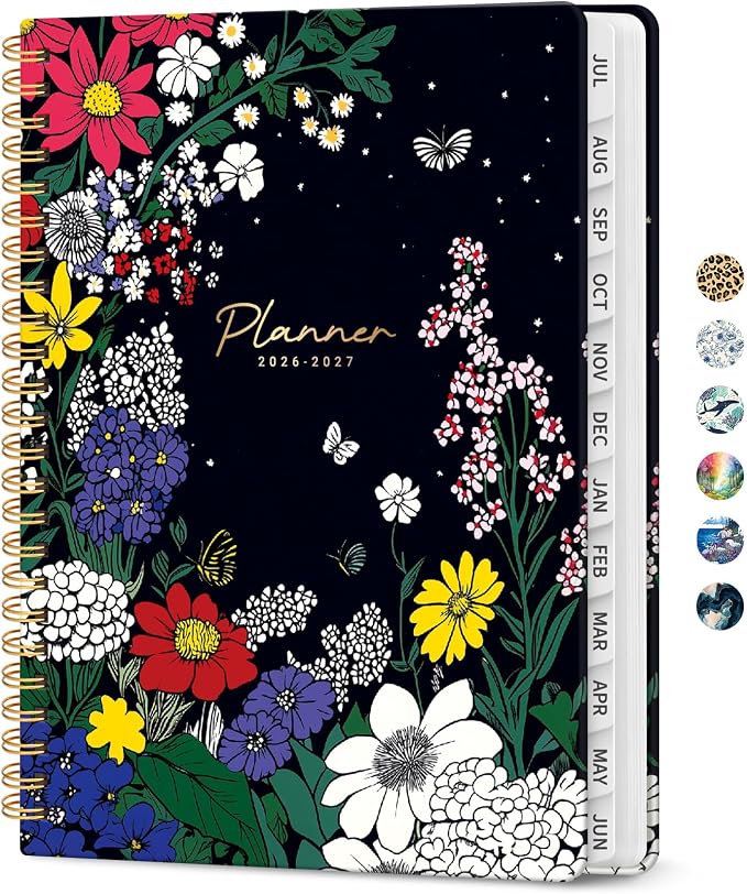 Planner 2026-2027, Academic Year Monthly and Weekly Calendar Planner, Jul 2026 by Taja