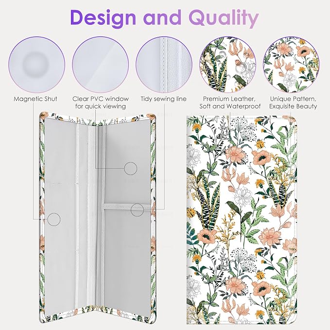 Car Registration and Insurance Holder，Colour Patterns Men Women Car License - Image 4