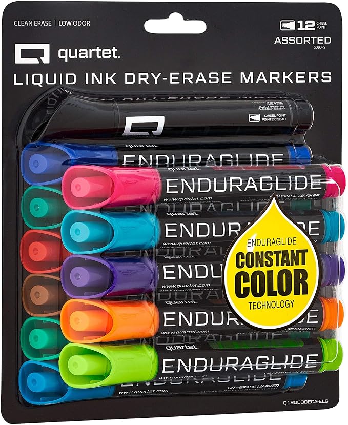 Quartet Dry Erase Markers, Chisel Tip, EnduraGlide, School & Office Supplies by Quartet