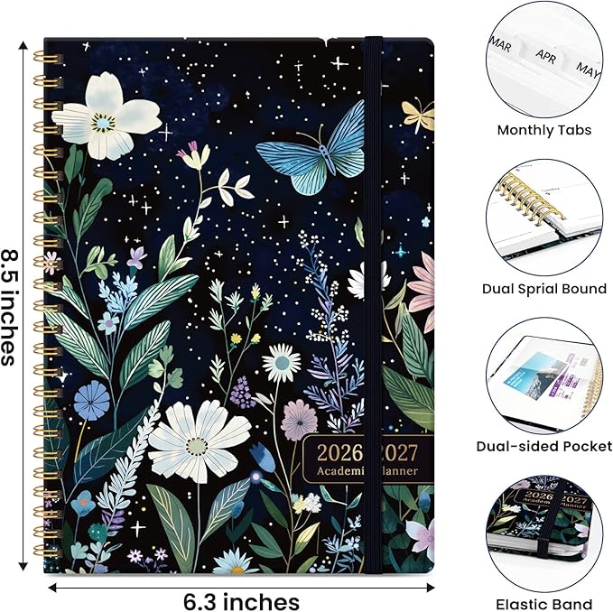 Planner 2026-2027, Hardcover Monthly and Weekly Academic Planner July 2026 - Image 4