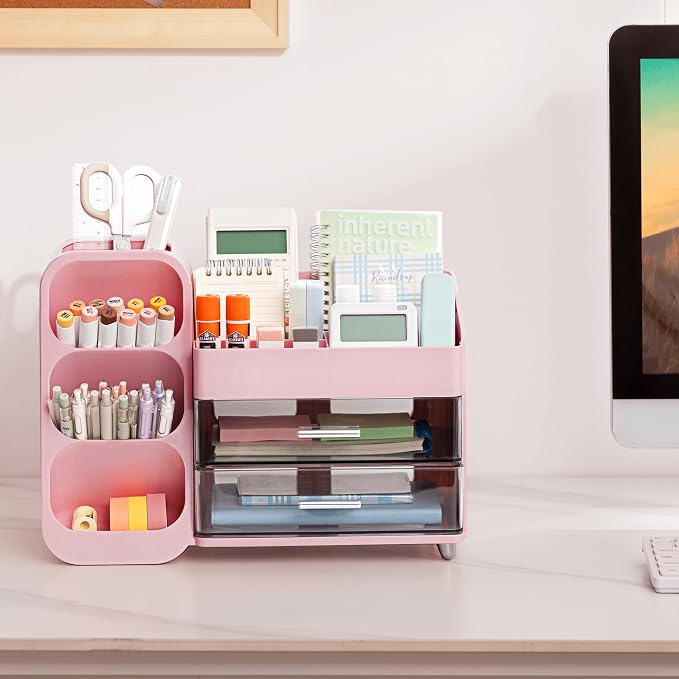 HBlife Desk Organizer with Pen Pencil Holder - Image 3