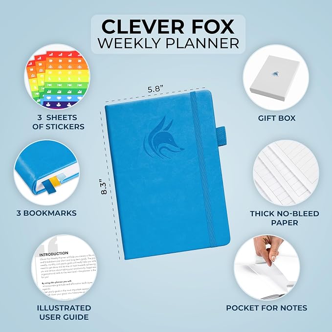 Clever Fox Planner – Undated Weekly & Monthly Planner - Image 2