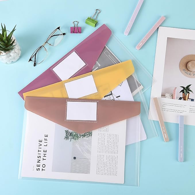 Mr. Pen- Clear Plastic Envelopes File Folders, 30 Pack, Letter Size | Colorful - Image 6