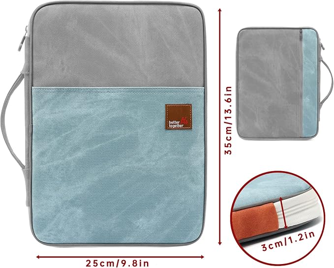 Document A4 Bag Case Waterproof Organizer Portfolio Office Travel Zipper - Image 2