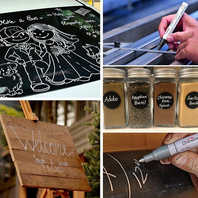 Overseas Black Paint Marker Pens - Image 3