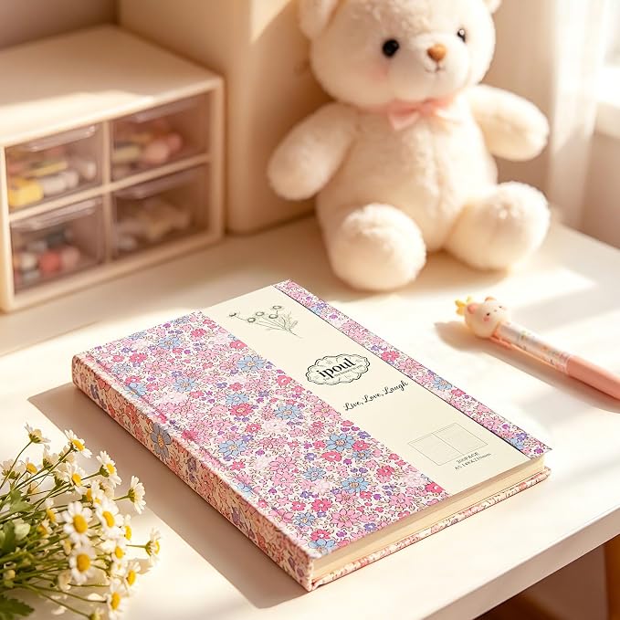 Pink Journal, Floral Notebook, Journal - Image 7