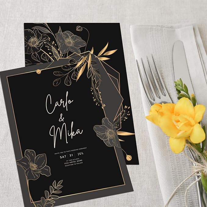 OcePor 200 Sheets Black Cardstock 8.5” x 11”, 65lb/180gsm Black Card Stock - Image 4