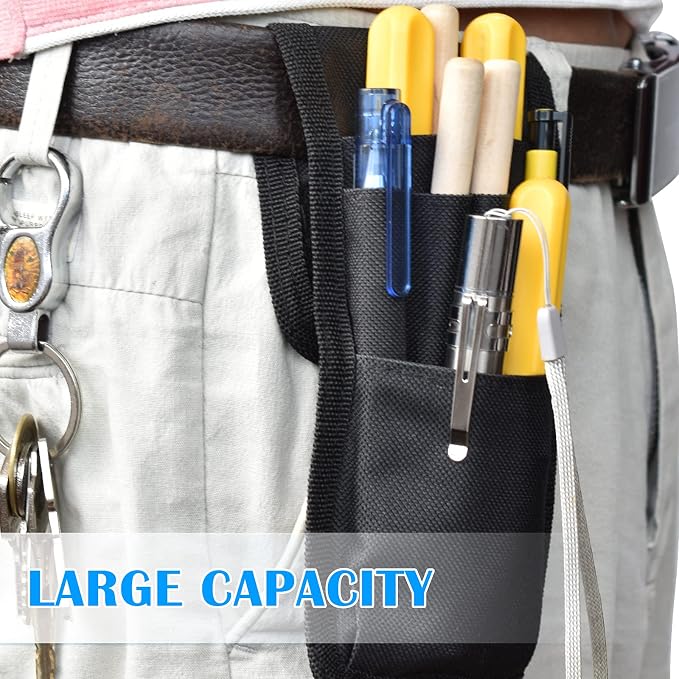 2 Pcs KATOLK Belt Pen Holder, Detachable Military Duty Pencil Sleeve Case - Image 2