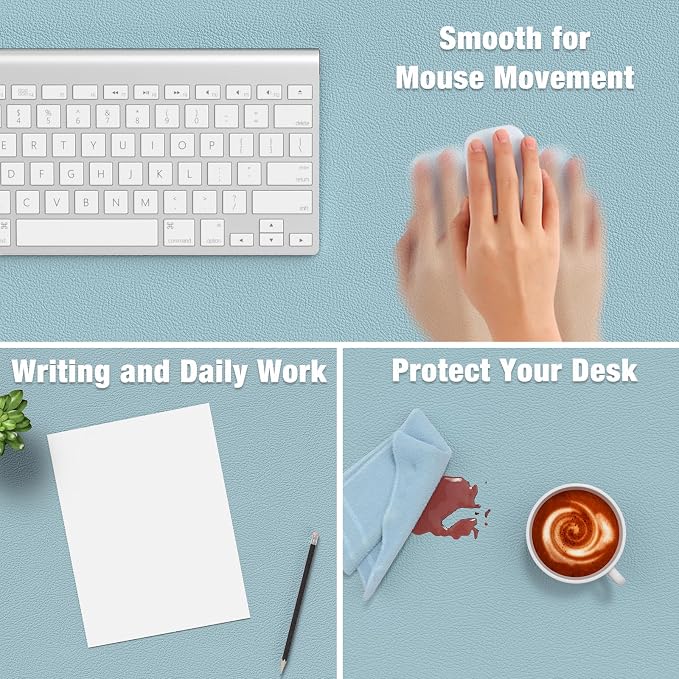 Hsurbtra Desk Pad, XXXL Extended Mouse Pad, Waterproof Desktop Blotter Protector - Image 4