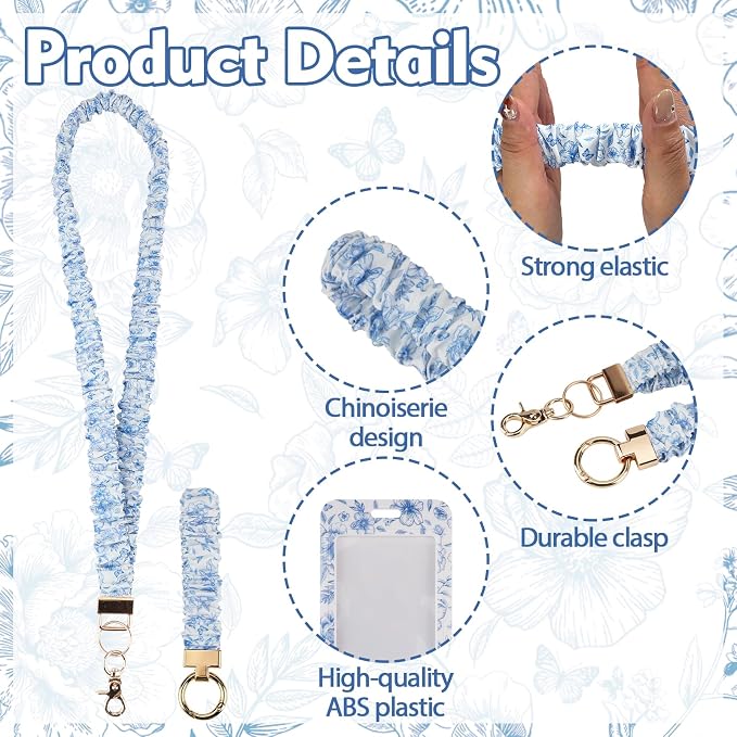 Teacher Lanyard, Scrunchie Lanyard - Image 4