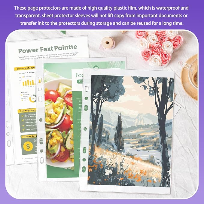 VOKOY 200 Pack 5.5x8.5 Inch Sheet Protectors - Image 6