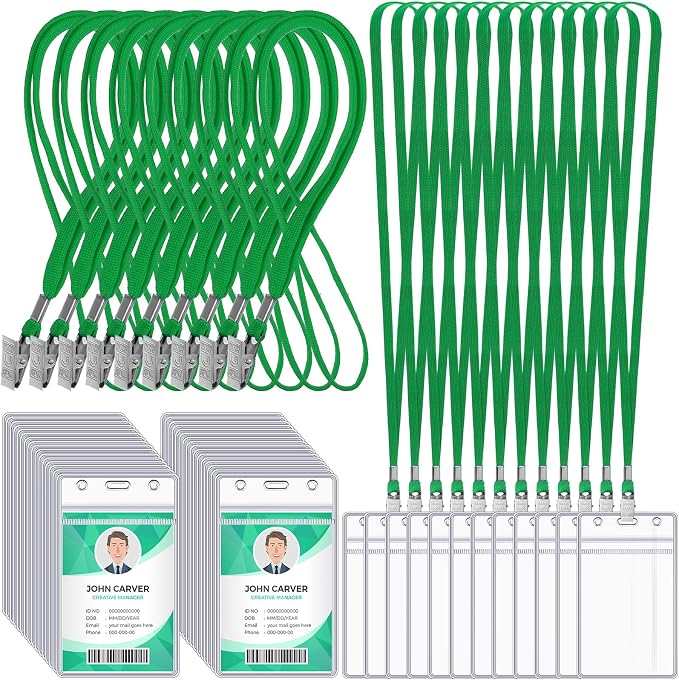 Marspark 300 Pcs ID Badge Holder by Marspark