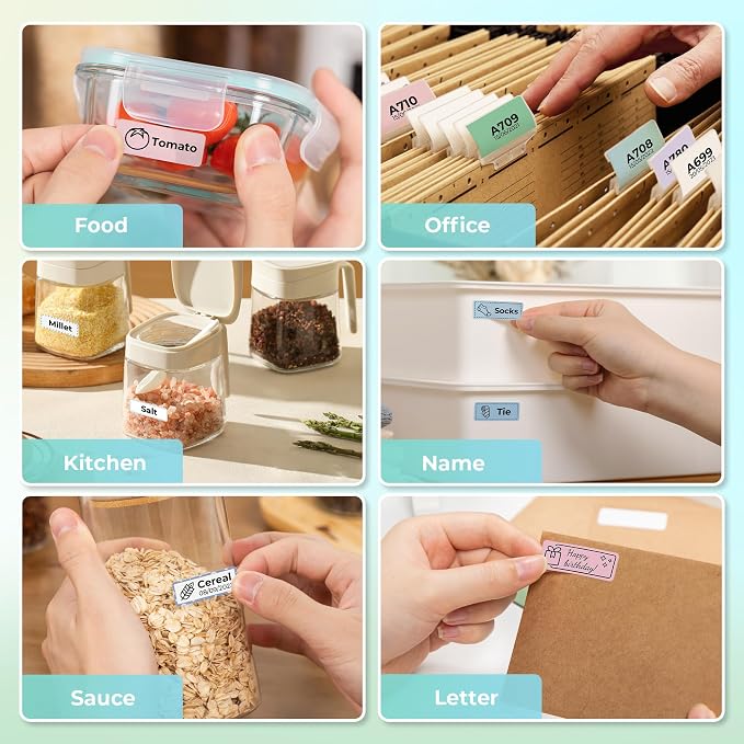 Nelko Genuine P21 Label Maker Tape, Adapted Label Print Paper, Standard - Image 6