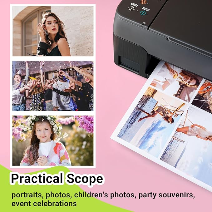 TECKWRAP Matte Photo Paper 8.5" x 11" - 69lb Photo Paper for Inkjet Printer Paper, Ideal for Portrait Photography, 20 Sheets, Smudge-Proof-DeskLoop Office