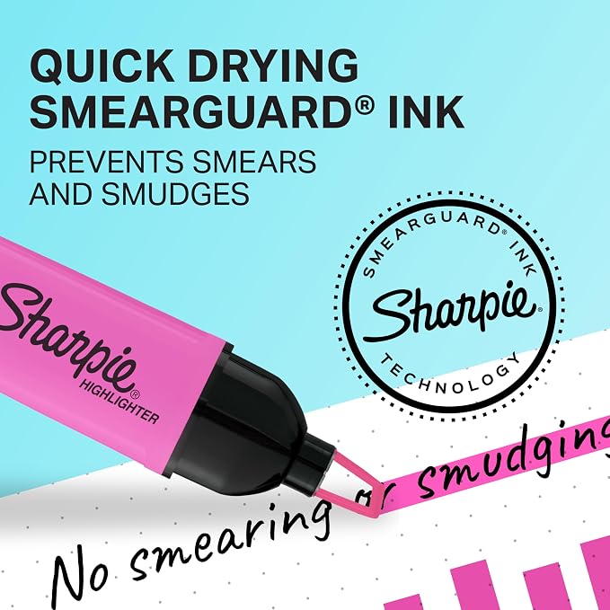 Sharpie Clear View Highlighters, Chisel Tip Highlighter Marker Set, Back to - Image 3