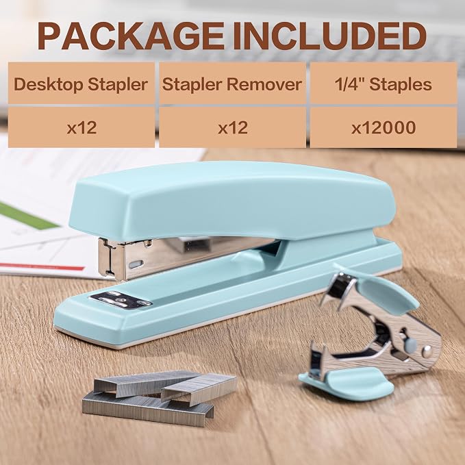 Deli Stapler, 12 Pack Staplers - Image 3