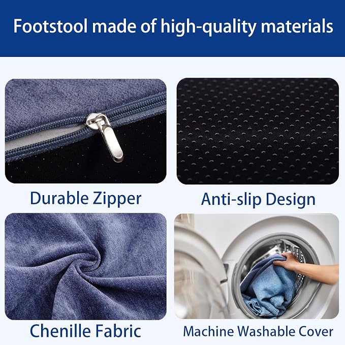 Opuvidity Foot Rest for Under Desk at Work Ergonomic Under Desk - Image 7