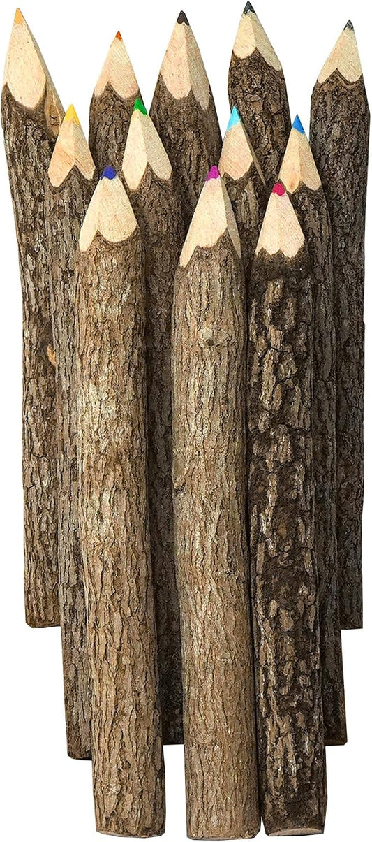 Assorted-Stick Twig Colored Outdoor Wooden Pencils Tree Child Camping by HB3FbyBSIRI
