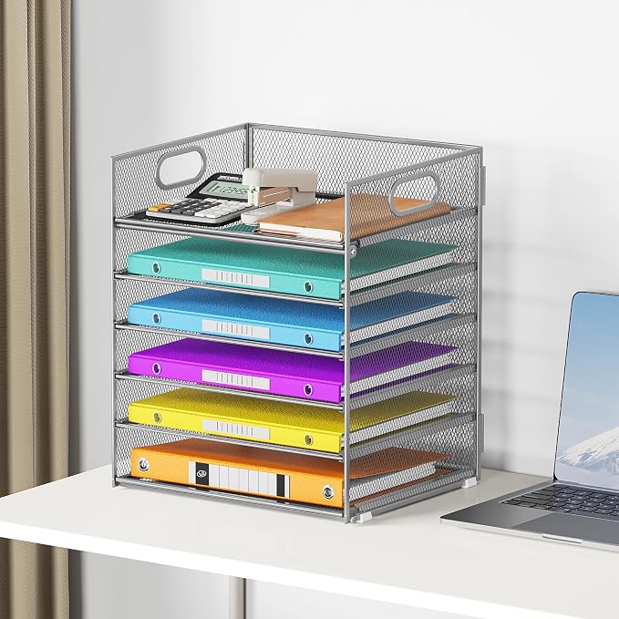 6 Tray Paper Organizer Letter Tray - Image 6