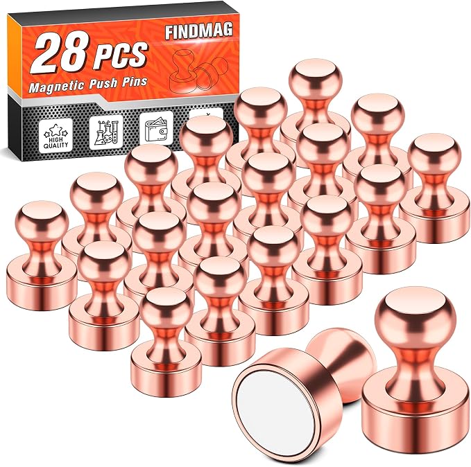 FINDMAG Refrigerator Magnets, Cool and Powerful Locker Magnet, Strong and Cute by FINDMAG