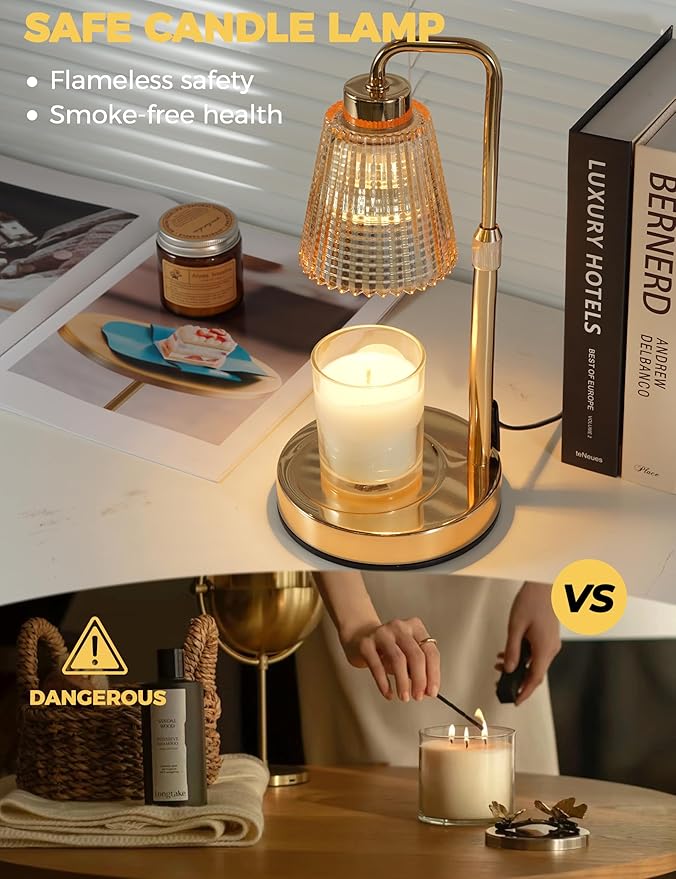 GODONLIF Gold Candle Warmer Lamp - Image 2