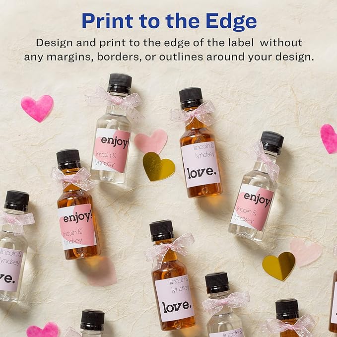 Avery Printable Square Labels, Matte White, Laser & Inkjet Compatible, and More - Image 4