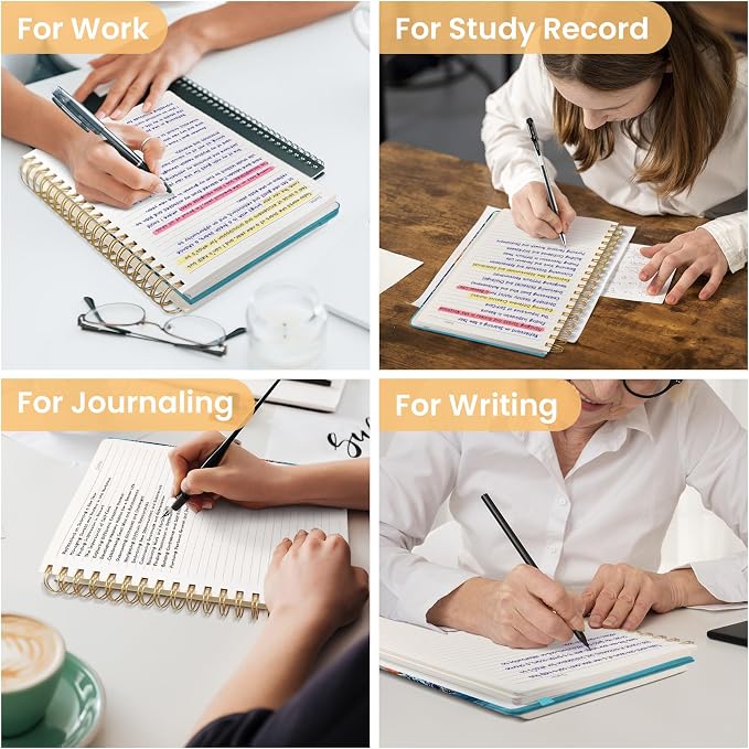 Lined Spiral Notebook Journal for Work, 300 Pages Thick B5 College Ruled - Image 7