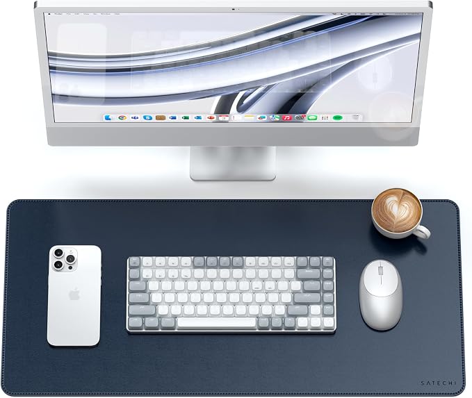 Satechi Vegan Leather Desk Mat, Large Mouse Pad Scratch and Water Resistant by Satechi