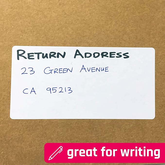 4" x 6" - Large Labels for Storage Bins Organizing, Big White Stick on Adhesive - Image 6