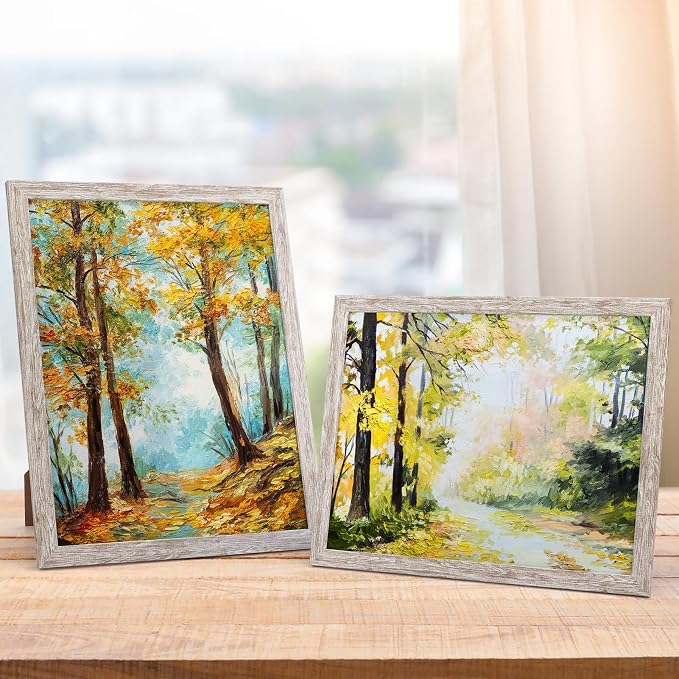 Giftgarden 11x14 Picture Frame Distressed Beige White Set of 12 - Image 5
