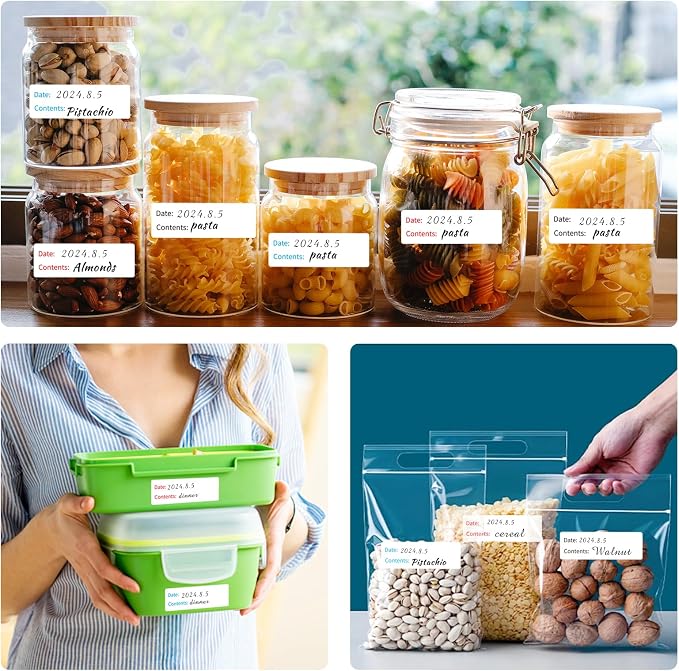 Removable Freezer Labels, 3 Clors 1 x 3 Inch Food Storage Stickers, - Image 6