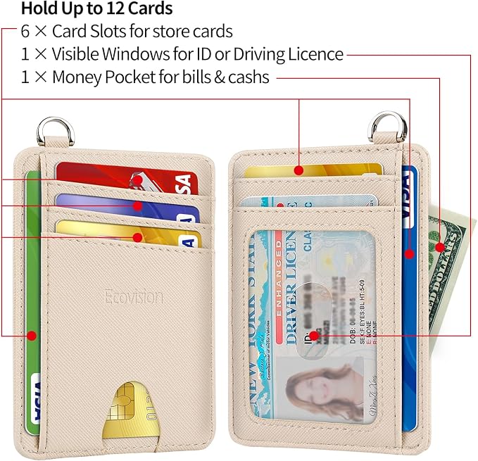 Slim Minimalist Front Pocket Wallet, RFID Blocking Credit Card Holder Wallet - Image 6