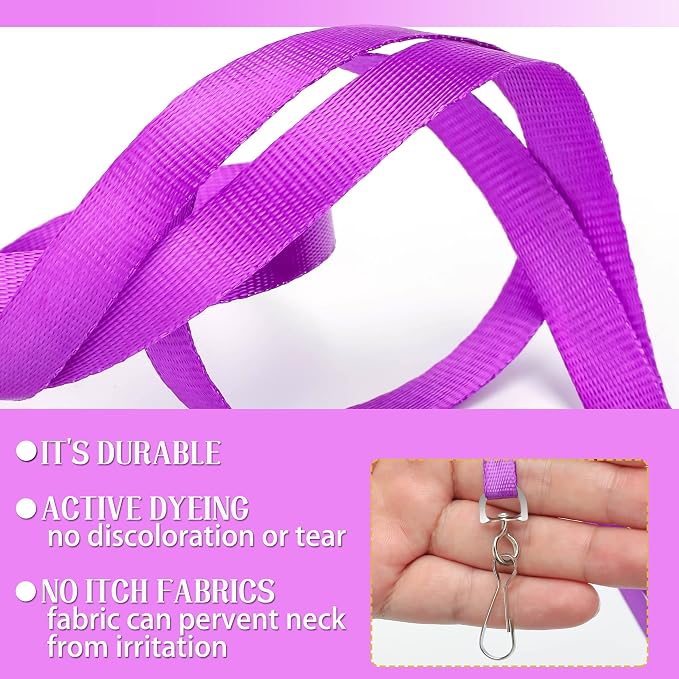 LOCONHA 50 Pack Purple lanyards Lanyards - Image 4