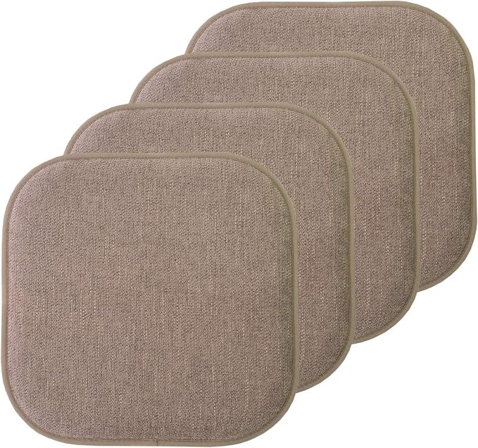 Sweet Home Collection Chair Cushion Memory Foam Pads Honeycomb Pattern Slip Non by SweetHomeCollection