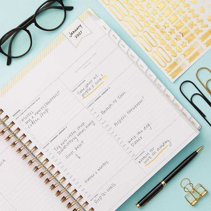 Blue Sky Day Designer 2027 Daily and Monthly Planner Calendar, January 2027 - Image 2